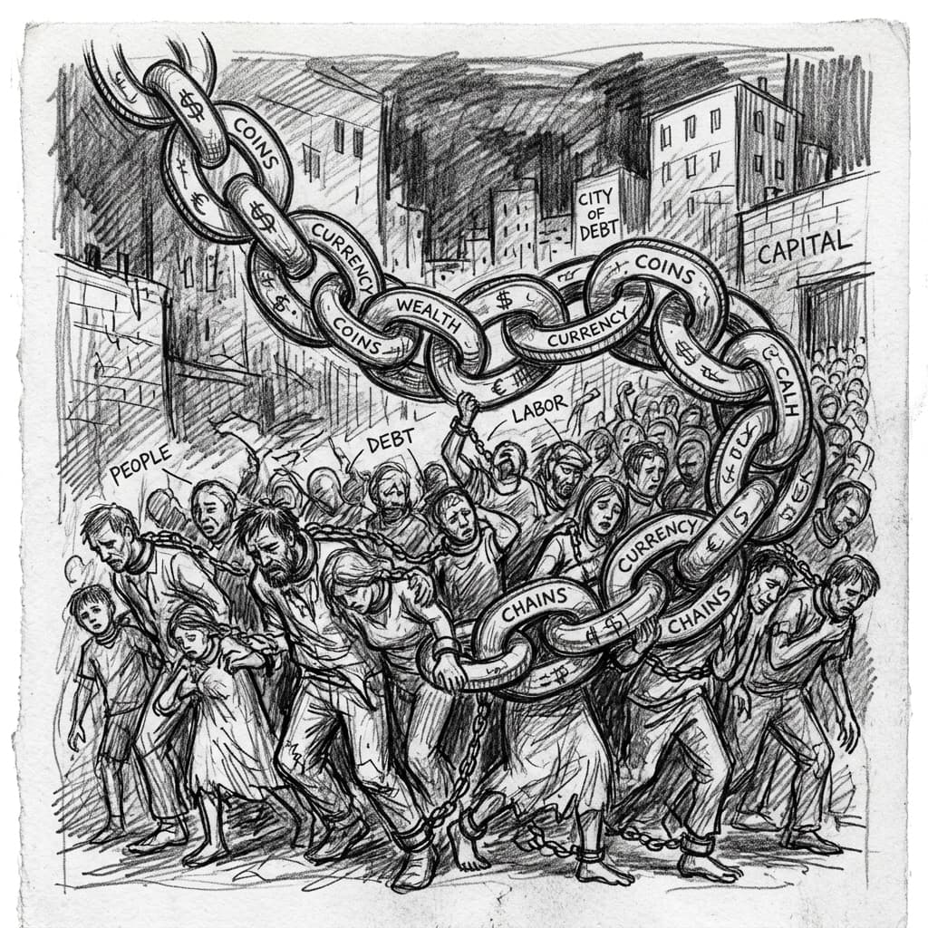 The dictatorship of debt: Usury as a mechanism of transnational slavery